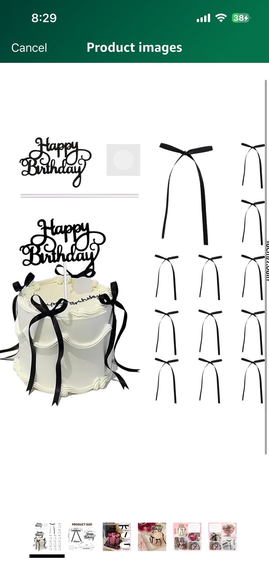 Birthday Cake Decorations