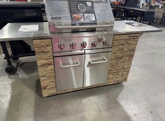 5 burner bbq island grill