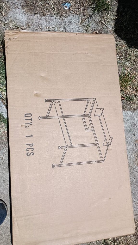 Computer Desk 32" Adjustable Storage Space Black new In Box Seal
