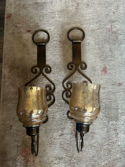 Wall candles holders
