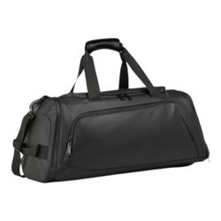 Black Duffel Bag with Shoulder Strap