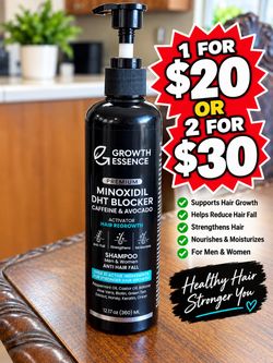 Growth Essence Minoxidil DHT Blocker Shampoo 12.17oz
