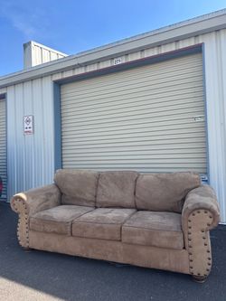 🛋️ Classic Brown 3-Seat Sofa | COUCH+DELIVERY $230