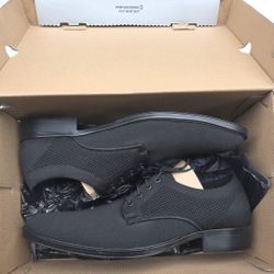 Men's Mark Nason Knit Oxford Dress Shoes Size 13 Black 