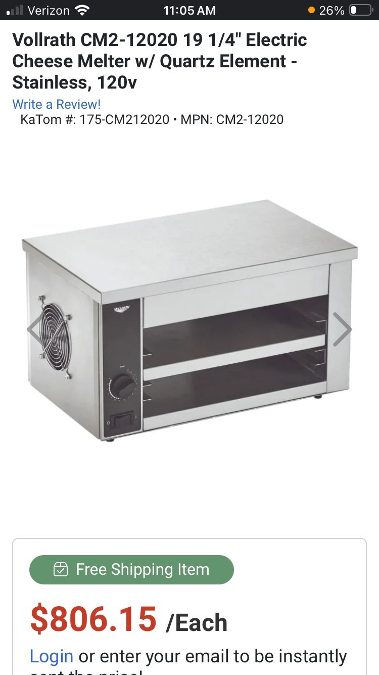Restaurant Grade Toaster Cheese Melter