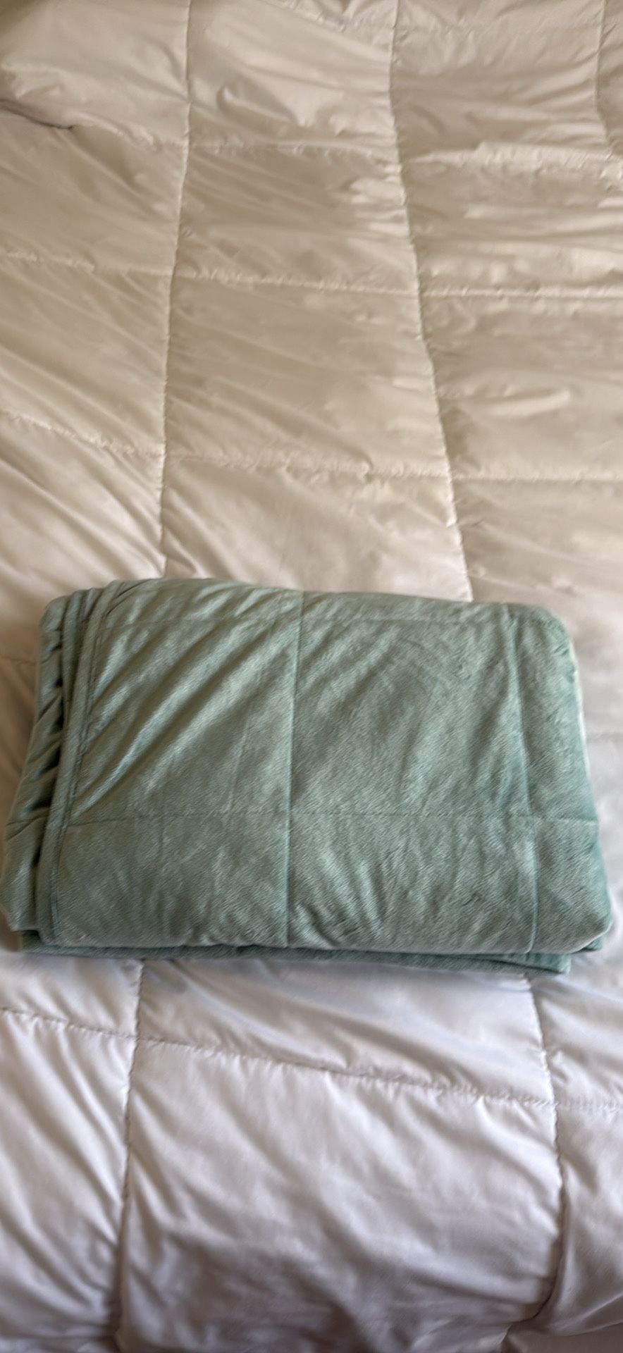 🌙 Weighted Blanket — Calming Comfort, Like a Hug All Night 🤍 - 12 lbs 48"x72"
