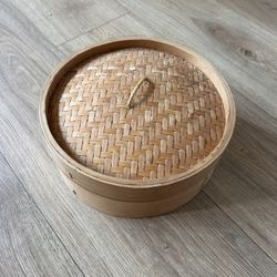 10” bamboo steamer
