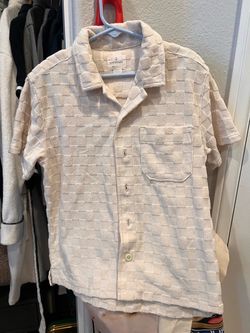 Boys Jcrew terry clothe shirt