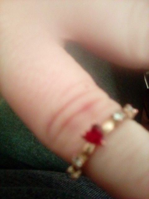 1 Karat Heart Shaped Ruby