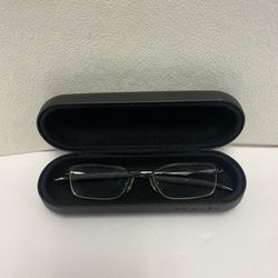 Oakley Sculpt 2.0 Pewter Half Rim Eyeglasses Frames 50-18 142 Designer W/ Case
