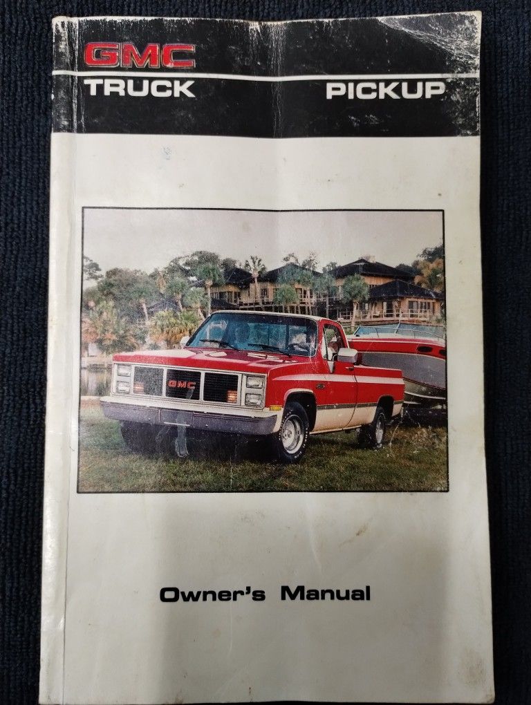 Owner's manual for the 19 86 GMC/Chevy truck owner's manual, OBS, vintage