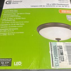 Commercial 13 In Led Flush Light