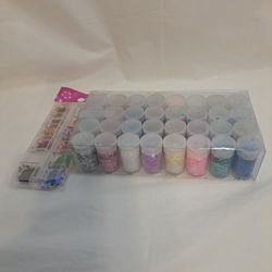 32 Chunky Glitter Assortment + 12 Assorted Glitter Stars Sets
