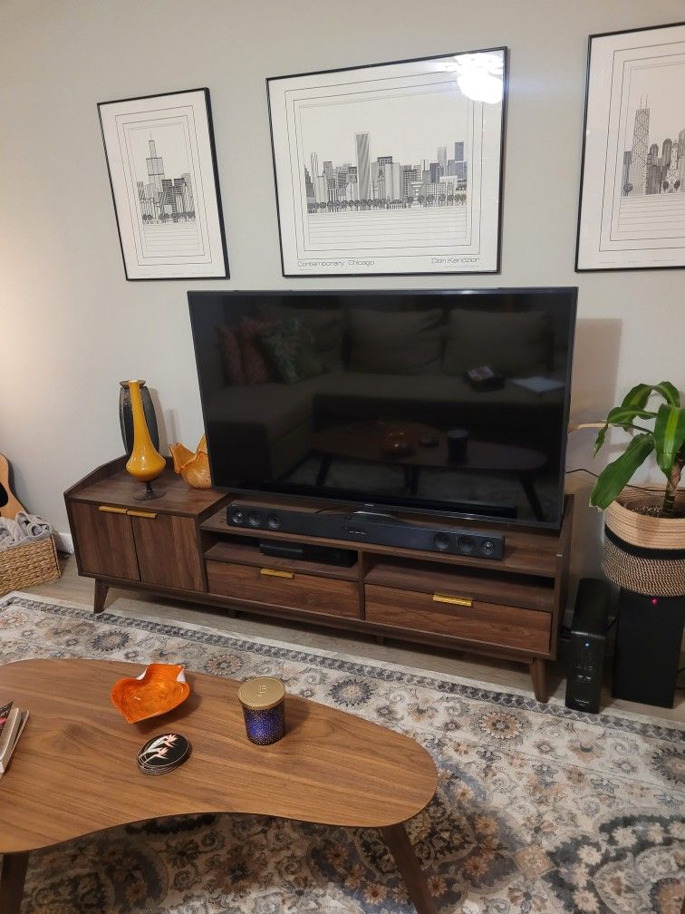 Mid Century Modern Style Tv Stand Credenza