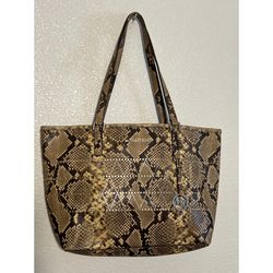 Faux Snake Skin Michael Kors Purse W/ Matching Wallet