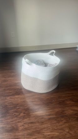 Large Woven Rope Storage Basket