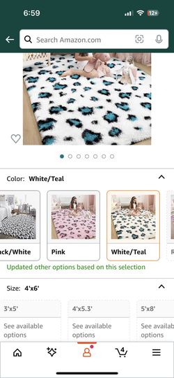 3x5 Leopard Print Rug