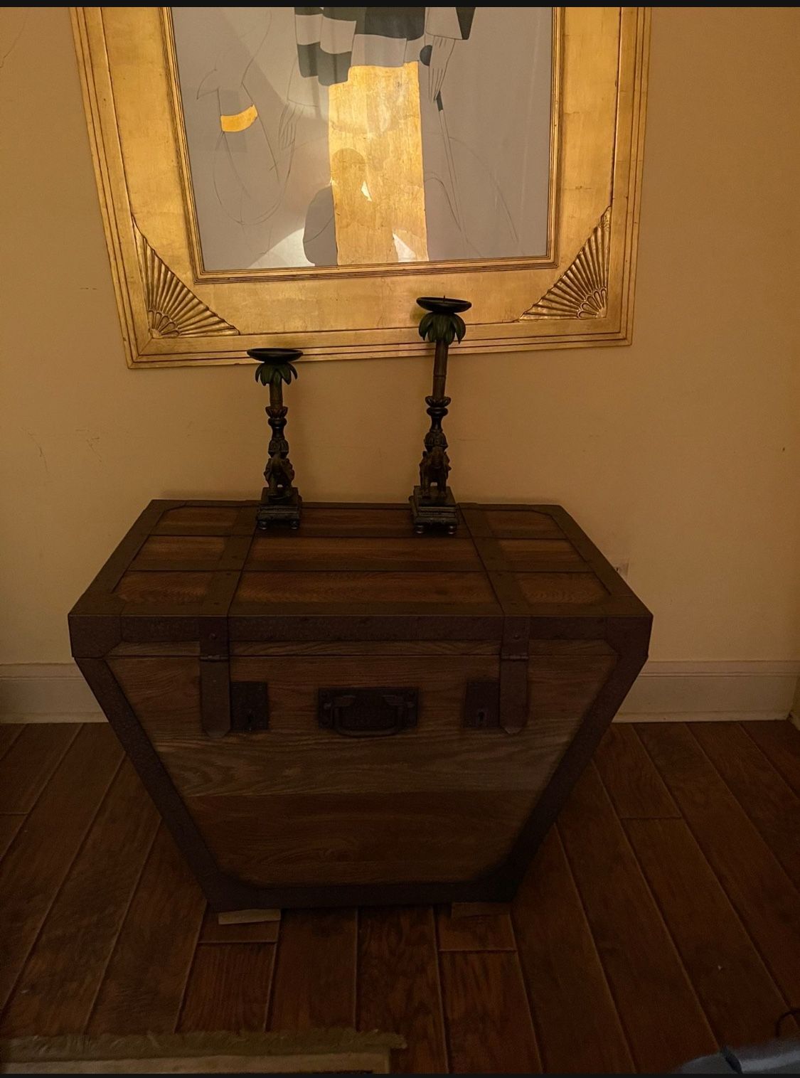 A pair of restoration hardware end table with storage