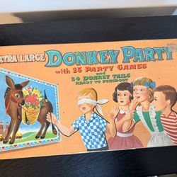 Brand New Vintage Whitman Extra Large Pin the Tail on the Donkey Game