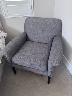 West Elm Anders Accent Chair — Gray Boucle