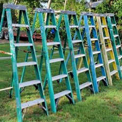 6 Ladders - 6' Fiberglass - Husky & Werner