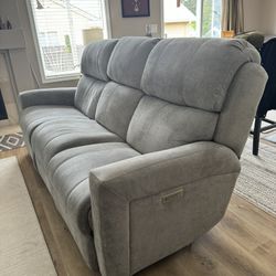 Dual Reclining Sofa - Fully Powered - USB Ports  - Stanton