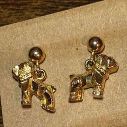 Puppy Dog Earrings Vintage 