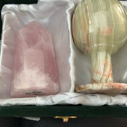 Goblet & Rose Quartz
