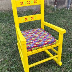 Children’s Hand Painted Rocking Chair