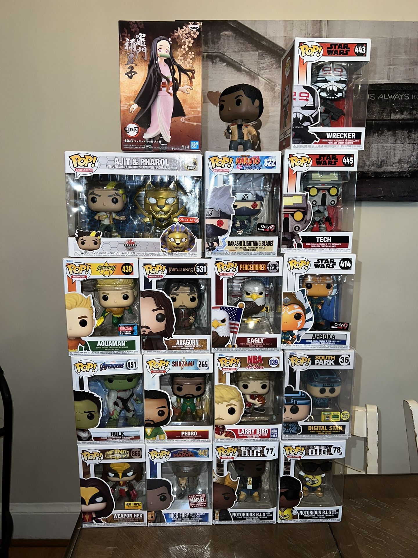 Funko Pop Collection- $125.00