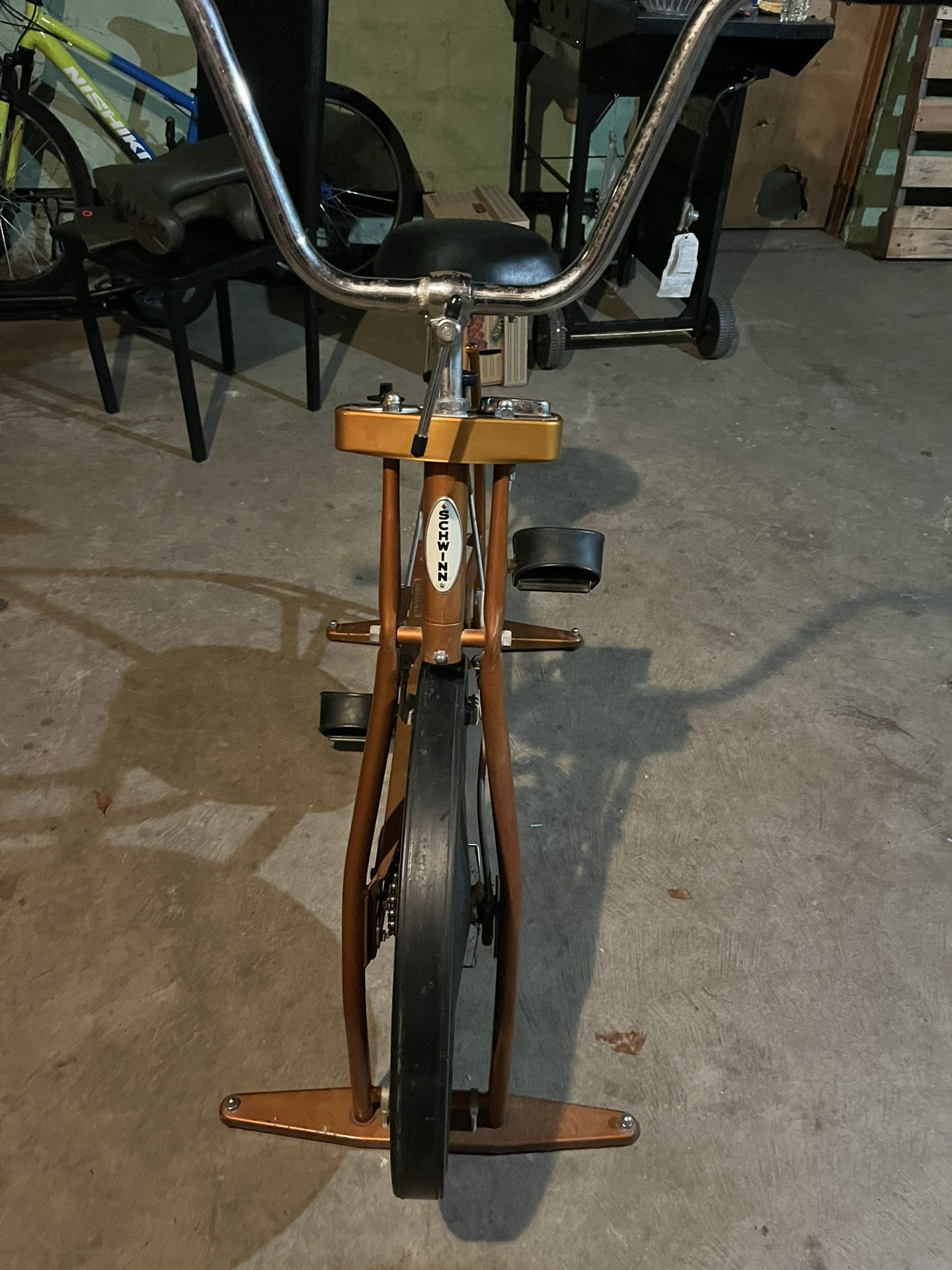 vintage Schwinn Exerciser stationary bike.