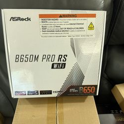 New Asrock B650M Pro RS White Micro ATX AM5 Motherboard 