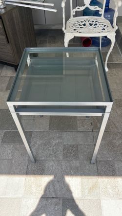 Glass Top Side Table