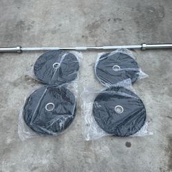 Barbell And Papababe Weight’s Set 🏋️barra y set de pesas