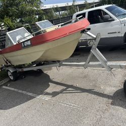 14ft Boat With Trailer