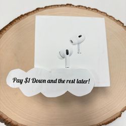 Apple Airpods Pro 2 Wireless Earbuds New - Pay $1 To Take It Home Today and pay the rest later.