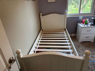 Twin bed frame.
