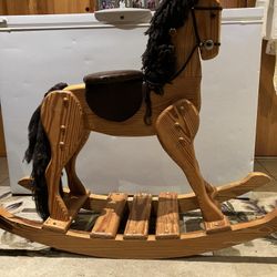 Classic Wooden Rocking Horse