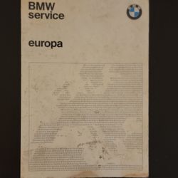 Vintage BMW Europe Service Book 1984 German