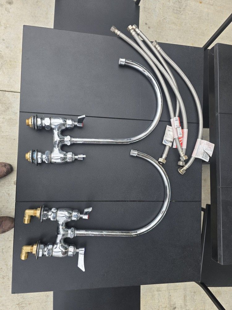 Commercial Kitchen Faucet And Line