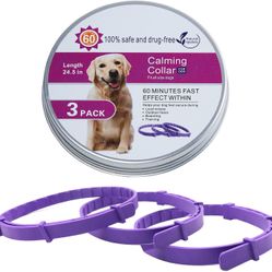 Dog Calming Collar - Comfortable Adjustable Dog Collar Breakaway Design Waterproof Dog Collar 60 Days Relieve Anxiety or Stress Easy to Wear Suitable 