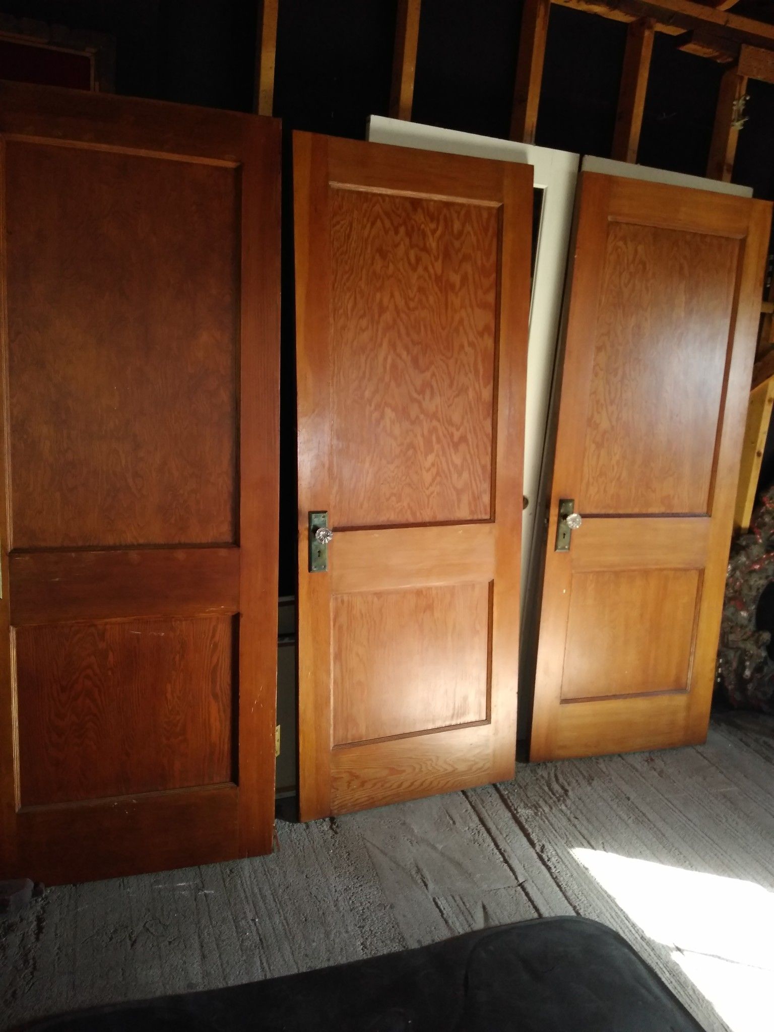 30 by 77 and 1/2 antique doors from a hundred and 20 year old house