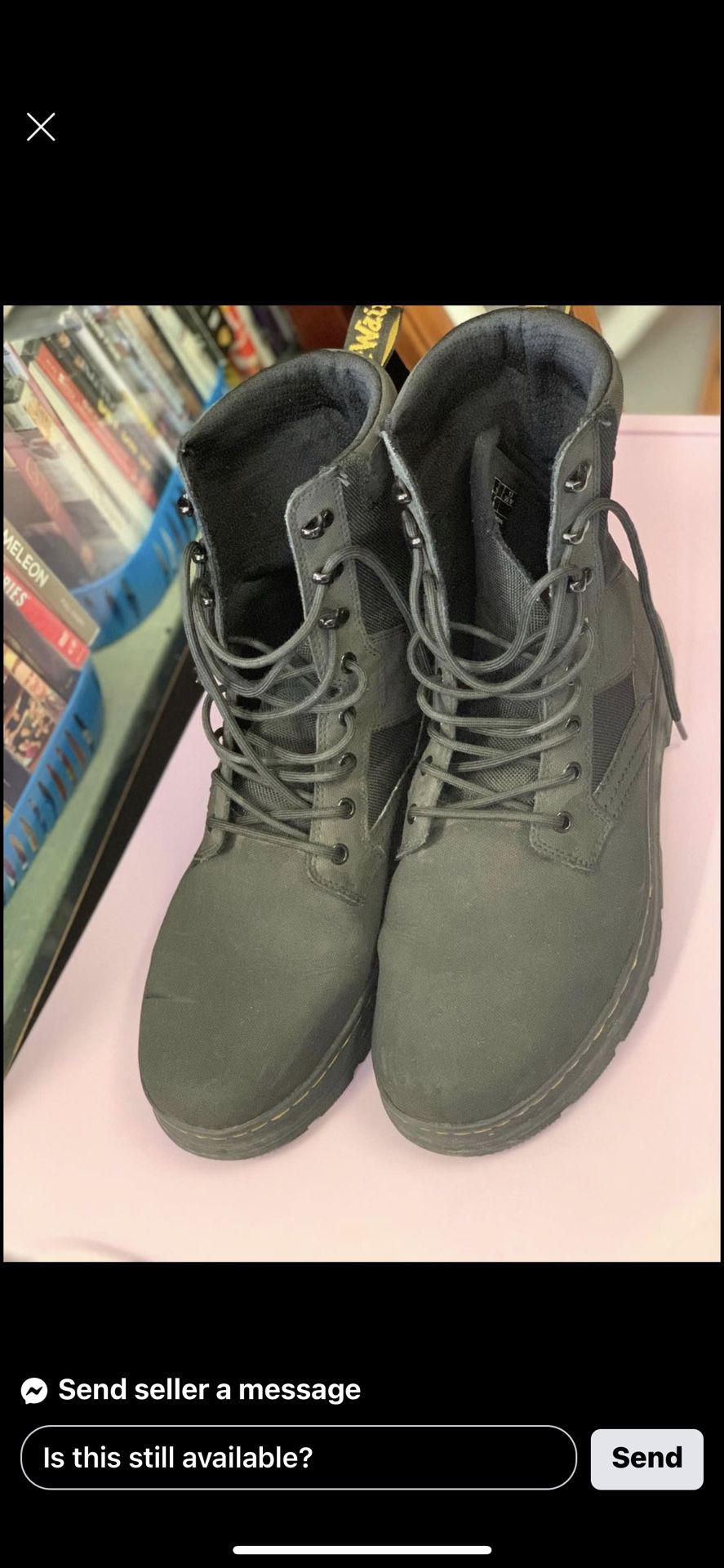 Black Dr Martens boots