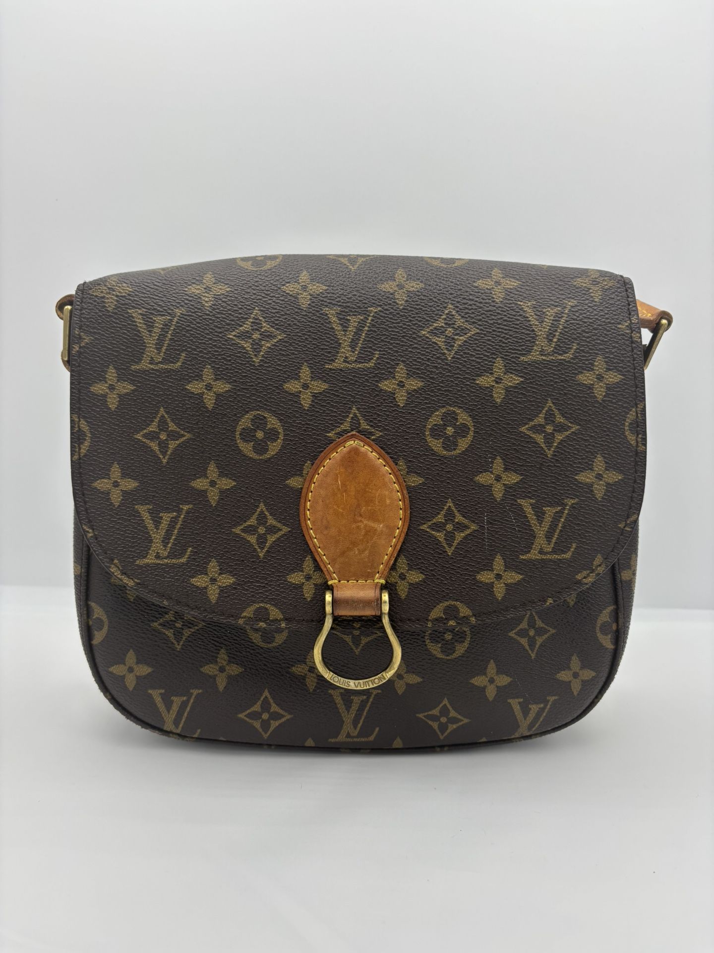 Louis Vuitton Monogram Cartouchière GM (Large) Handbag Vintage 1990s