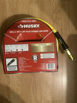 Husky 3/8 in. x 50 ft. Hybrid Air Hose with Coupler