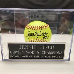 USWNT World Champion Jennie Finch Signed, Beckett-Certified Softball 