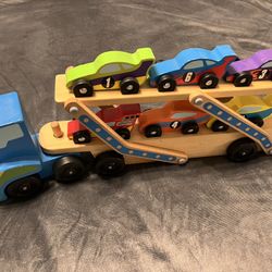 Melissa & Doug Mega Race Car Carrier