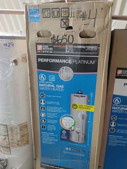 New Rheem 40gl water heater