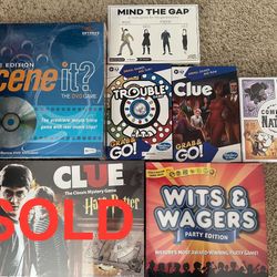 Board Games for Sale – Buy Individually! Prices In Post!