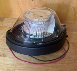 FEDERAL SIGNAL VSLR1-R2 SLR CLEAR DOME LED ROTATING BECAN LIGHT open box never used